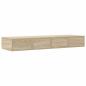 Preview: Bett Schubladen Sonoma Eiche 120x36.5x16.5 cm Holzwerkstoff