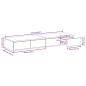 Preview: Bett Schubladen Beton Grau 120x36,5x16,5 cm