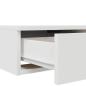Preview: Nachttisch Weiß 160x36,5x16,5 cm aus MDF