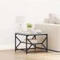 Preview: ARDEBO.de - Couchtisch mit Regal - Grau Sonoma - 51x50x40 cm - Hergestellt aus Holzwerkstoff