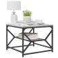 Preview: Couchtisch mit Regal - Grau Sonoma - 51x50x40 cm - Hergestellt aus Holzwerkstoff