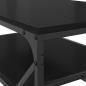 Preview: Couchtisch mit Regal schwarze Eiche 90x50x40 cm technisch bearbeitetes Holz