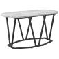 Preview: Grauer Sonoma Couchtisch - 80x40x40.5 cm, Aus Holzwerkstoff und Metall