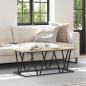 Preview: ARDEBO.de - Couchtisch Sonoma Eiche 100x50x40 cm aus Holzwerkstoff und Metall