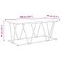 Preview: Couchtisch Sonoma Eiche 100x50x40 cm aus Holzwerkstoff und Metall