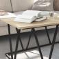 Preview: Couchtisch Sonoma Eiche 100x50x40 cm aus Holzwerkstoff und Metall