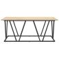 Preview: Couchtisch Sonoma Eiche 100x50x40 cm aus Holzwerkstoff und Metall