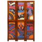 Preview: Raumteiler 3 Paneele Honigbraun 35x1,5x160 cm Massivholz Akazie