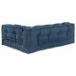 Preview: Pallet Sofa Kissen mit Arm- und Rückenstütze - Blaues Stoff