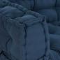 Preview: Pallet Sofa Kissen mit Arm- und Rückenstütze - Blaues Stoff