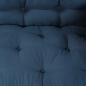 Preview: Pallet Sofa Kissen mit Arm- und Rückenstütze - Blaues Stoff