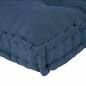 Preview: Pallet Sofa Kissen mit Arm- und Rückenstütze - Blaues Stoff