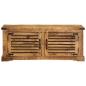 Preview: Schuhbank 110x38x45 cm Massivholz Raues Mango