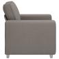 Preview: Sofa Stuhl in Taupe - 59 cm Stoff
