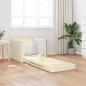 Preview: Schlafsofa 2-in-1 Creme 74x77x81 cm Kunstleder