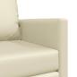 Preview: Schlafsofa 2-in-1 Creme 74x77x81 cm Kunstleder