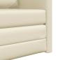Preview: Schlafsofa 2-in-1 Creme 74x77x81 cm Kunstleder