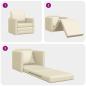 Preview: Schlafsofa 2-in-1 Creme 74x77x81 cm Kunstleder