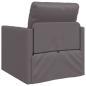 Preview: Boden Sofa Bett 2-in-1 Grau 74x77x81 cm Kunstleder