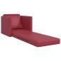 Preview: Bodensofa-Bett 2-in-1 Burgunderrot 74x77x81 cm Kunstleder