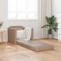 Preview: Sofa-Bett 2-in-1 Cappuccino 74x77x81 cm Kunstleder