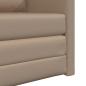Preview: Sofa-Bett 2-in-1 Cappuccino 74x77x81 cm Kunstleder