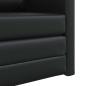 Preview: Futon Sofa Bett 2-in-1 Schwarz 74x77x81 cm Kunstleder