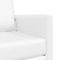 Preview: Boden-Sofa-Bett 2-in-1 Weiß 74x77x81 cm Kunstleder