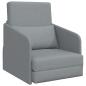 Preview: ARDEBO.de - Fußboden Schlafsofa 2-in-1 Hellgrau 65x80x83 cm Stoff
