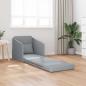 Preview: Fußboden Schlafsofa 2-in-1 Hellgrau 65x80x83 cm Stoff