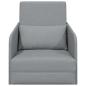 Preview: Fußboden Schlafsofa 2-in-1 Hellgrau 65x80x83 cm Stoff
