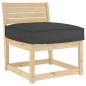 Preview: ARDEBO.de - Palettkissen für Sitz Schwarz 60x60x12 cm Oxford-Stoff