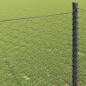 Preview: Schweißgitterzaun 0,8 x 25 m PVC Grau