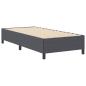 Preview: Boxspringbett Dunkelgrau 80 x 200 cm Cordstoff