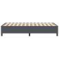 Preview: Boxspringbett Dunkelgrau 80 x 200 cm Cordstoff