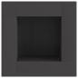 Preview: Feuerstelle Quadrat Schwarz 60x60x30 cm Stahl