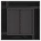 Preview: Feuerstelle Quadrat Schwarz 60x60x30 cm Stahl