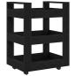 Preview: Küchenwagen Schwarze Eiche 60x45x80 cm Holzwerkstoff