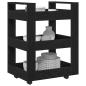 Preview: Küchenwagen Schwarze Eiche 60x45x80 cm Holzwerkstoff