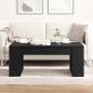 Preview: ARDEBO.de - Couchtisch Schwarz Eiche 102x55x42 cm Holzwerkstoff