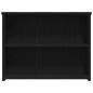 Preview: Couchtisch Schwarz Eiche 102x55x42 cm Holzwerkstoff