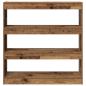 Preview: Bücherregal/Raumteiler - Rustikales Holz - 100x30x103cm - Holzwerkstoff