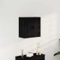 Preview: ARDEBO.de - Wandschrank schwarzes Eichenholz 60x31x60 cm Holzwerkstoff