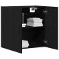 Preview: Wandschrank schwarzes Eichenholz 60x31x60 cm Holzwerkstoff