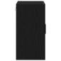 Preview: Wandschrank schwarzes Eichenholz 60x31x60 cm Holzwerkstoff