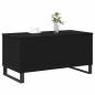 Preview: Couchtisch Schwarz Eiche 90x44,5x45 cm Holzwerkstoff