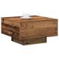 Preview: Couchtisch, Alter Holz, 55x55x31 cm, Hergestelltes Holz