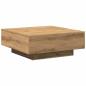 Preview: Couchtisch Artisan Eiche 80x80x31 cm Holzwerkstoff