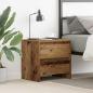 Preview: ARDEBO.de - Nachttisch Alte Holzoptik 45x34x44,5 cm Holzwerkstoff