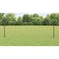 Preview: Euro Zaun mit 5 U-Posten Grau 0,6x10 m Stahl